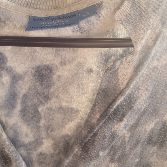 Simply Vera Wang, Large, abstract beige blue - Picture 5 of 6